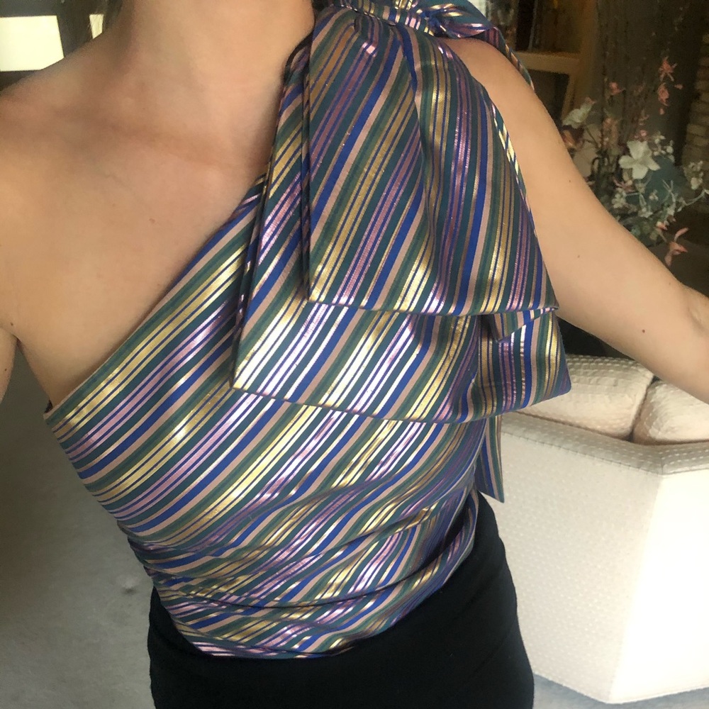 Zara bow one shoulder top 😍